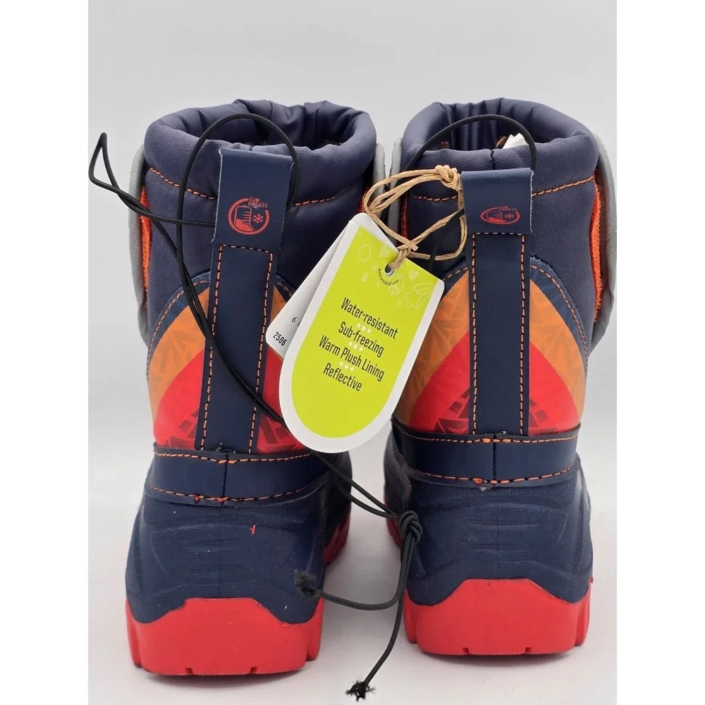 Western Chief Selah Faux Fur Snow Boots, Navy, Little‎ Kids Sz 11 NWOB